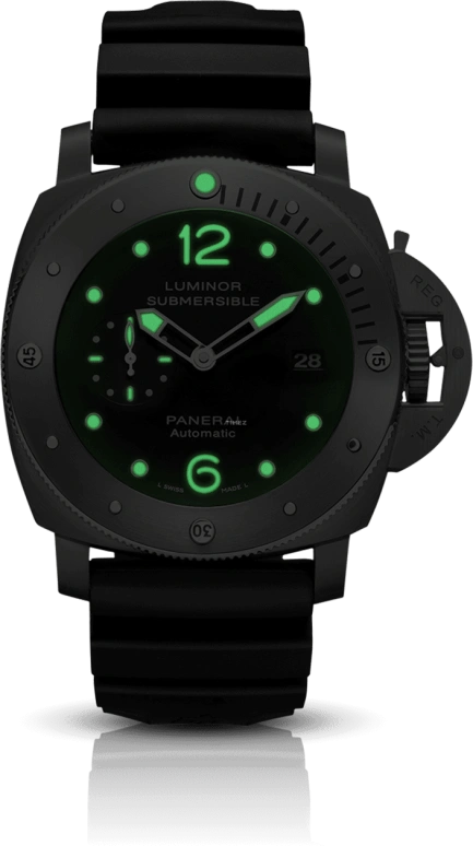 Panerai,Submersible 47mm,47mm,Titanium,Black,Automatic,Day,72hours,PAM00571