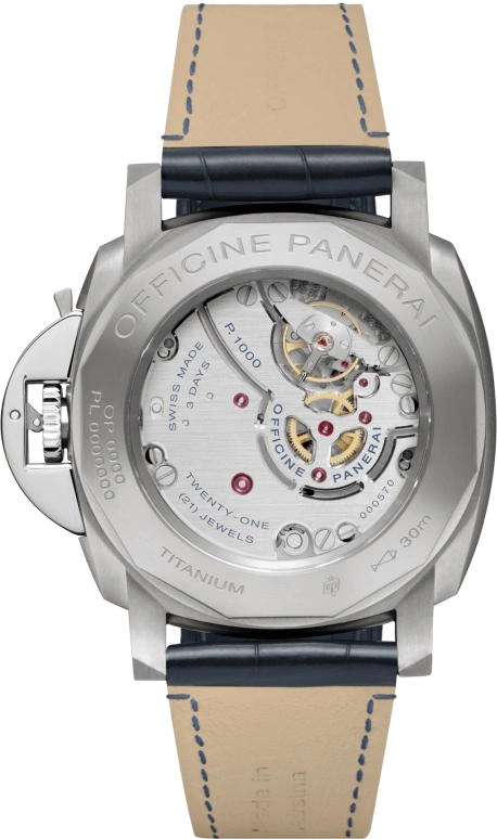Panerai,Luminor Due 42mm,42mm,Titanium,Blue,Handwound,72hours,In-house Caliber,PAM00728