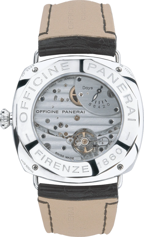 Panerai,Radiomir 45mm,45mm,Platinum,Brown,Handwound,Power Reserve Indicator,192hours,PAM00198