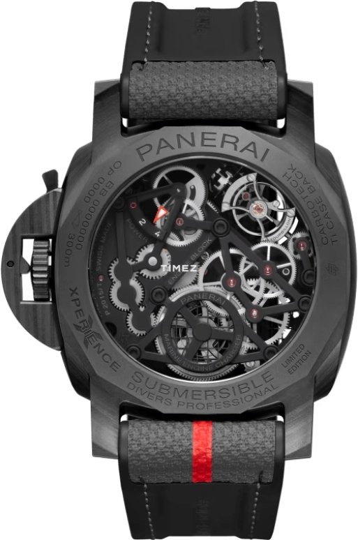 Panerai,Submersible 45mm,45mm,Carbotech,Black,Handwound,Power Reserve Indicator,Dule Time,World Time,Tourbillon,Sapphire,Crystal Glass,Cushion,PAM01405