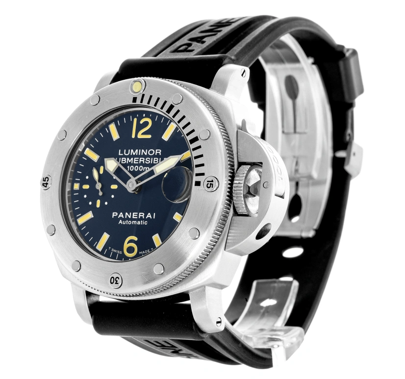 Panerai,Submersible 44mm,44mm,Stainless Steel,Blue,Automatic,Day,42hours,PAM00087