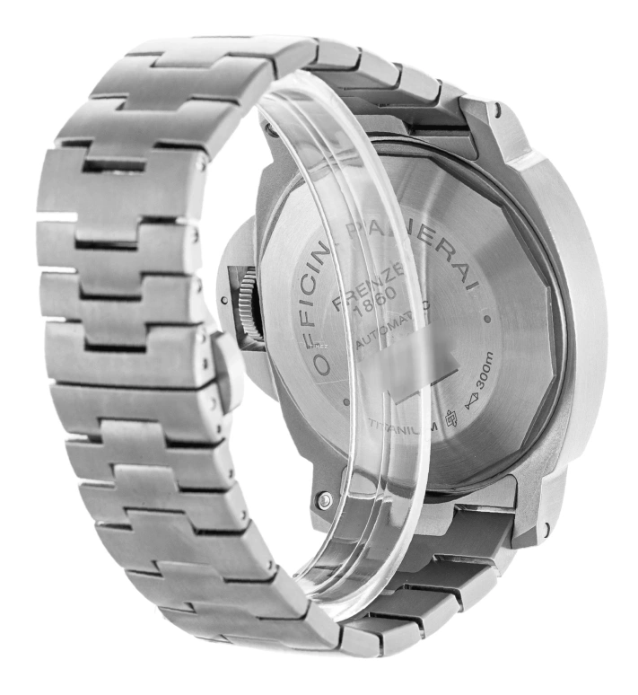 Panerai,Luminor 44mm,44mm,Titanium,Brown,Automatic,Day,42hours,PAM00296