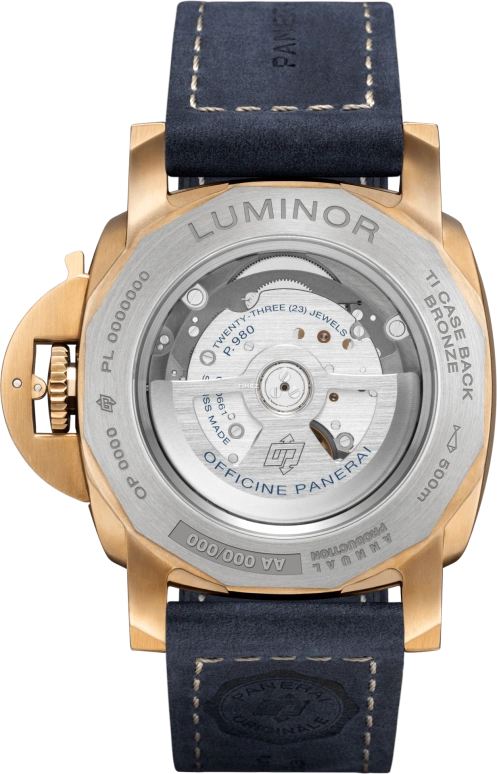 Panerai,Luminor 44mm,44mm,Bronze,Blue,Automatic,72hours,In-house Caliber,PAM01678