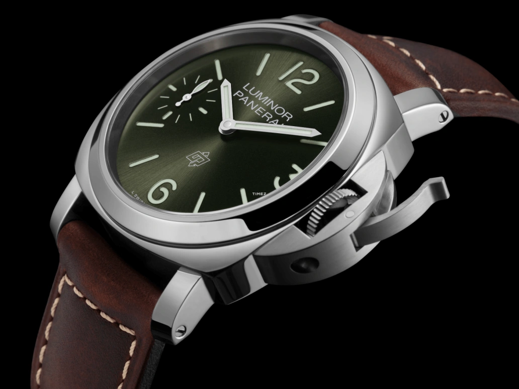 Panerai,Luminor 44mm,44mm,Stainless Steel,Green,Handwound,72hours,In-house Caliber,PAM01624
