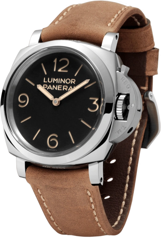 Panerai,Luminor 1950 47mm,47mm,Stainless Steel,Black,Handwound,Day,72hours,PAM00372