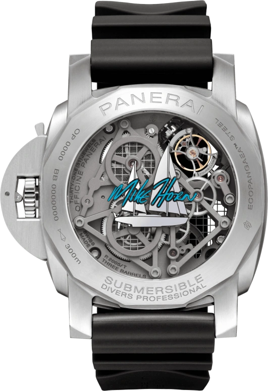 Panerai,Submersible 50mm,50mm,Stainless Steel,Skeleton,Handwound,Power Reserve Indicator,Dule Time,Tourbillon,Day / Night Indication,144hours,In-house Caliber,PAM01108