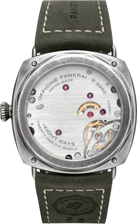 Panerai,Radiomir 45mm,45mm,Brunito eSteel™,Grey,Green,Gradient,Handwound,192hours,In-house Caliber,PAM02088