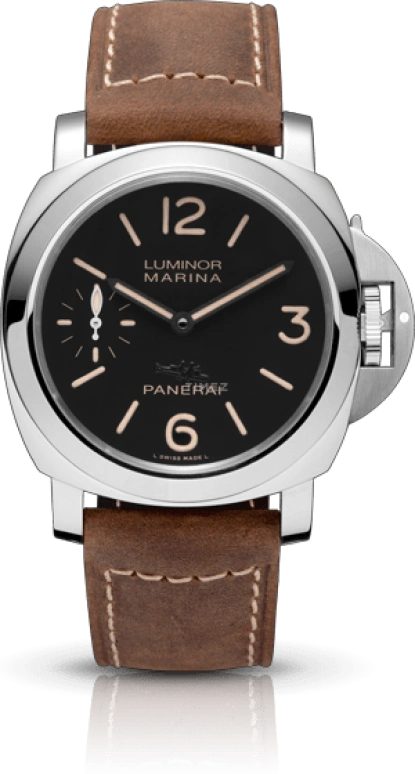 Panerai,Luminor 44mm,44mm,Stainless Steel,Black,Handwound,56hours,In-house Caliber,PAM00417