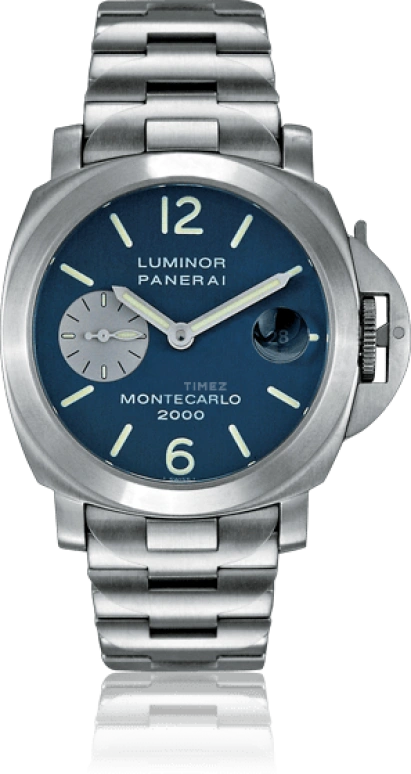 Panerai,Luminor 40mm,40mm,Stainless Steel,Blue,Automatic,Date,42hours,PAM00081