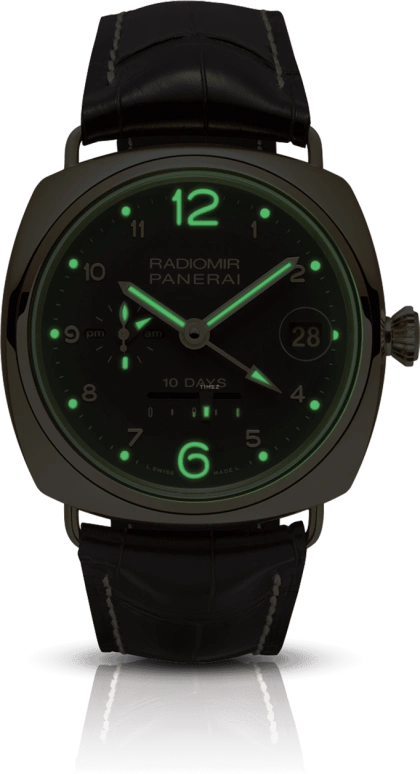 Panerai,Radiomir 46mm,46mm,Red Gold,Brown,Automatic,Day,Power Reserve Indicator,Dule Time,Day / Night Indication,240hours,In-house Caliber,PAM00497