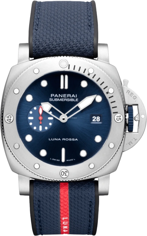Panerai,Submersible 44mm,44mm,Stainless Steel,Blue,Automatic,Day,72hours,PAM01391
