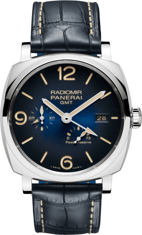 Panerai,Radiomir 1940 45mm,45mm,Stainless Steel,Blue,Automatic,Day,Power Reserve Indicator,Day / Night Indication,PAM00946