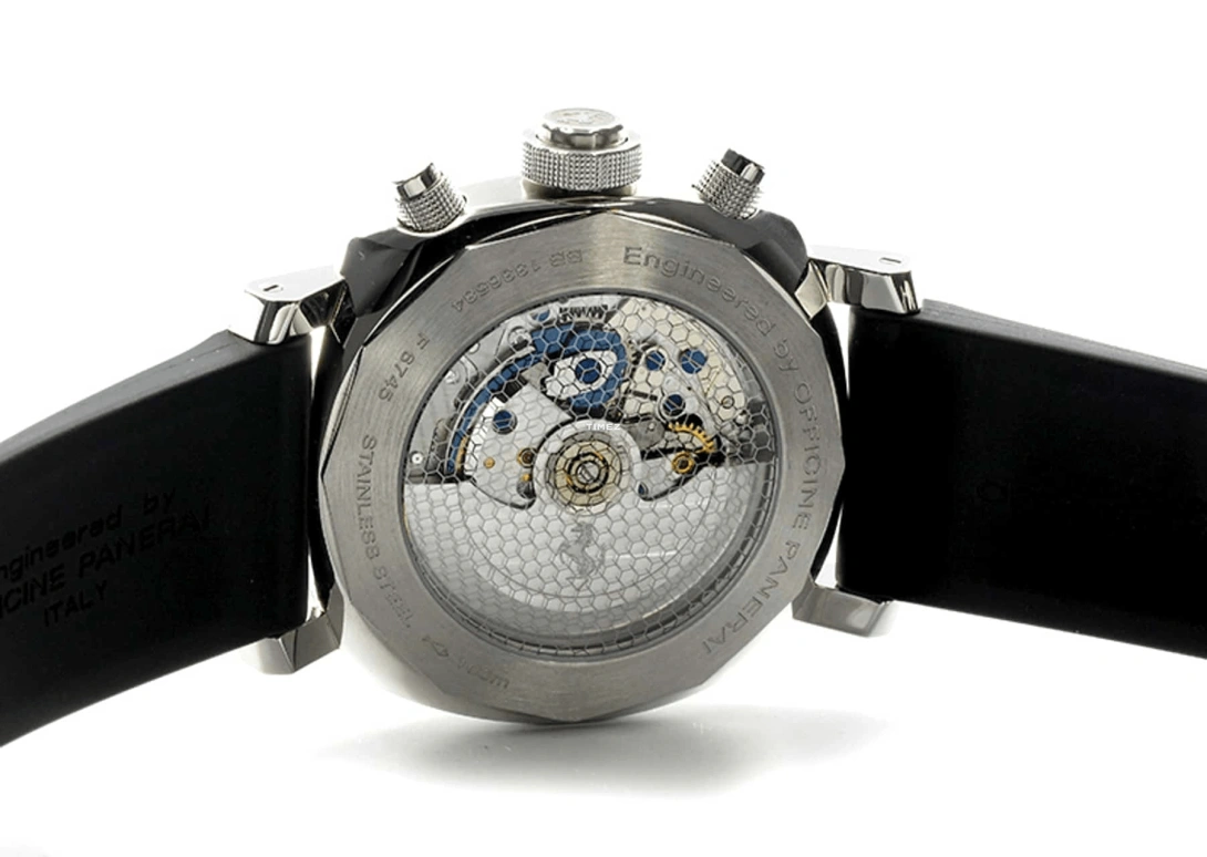 Panerai,Ferrari 45mm,45mm,Stainless Steel,Black,Automatic,Chronograph,42hours,FER00025