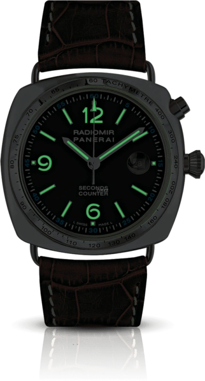 Panerai,Radiomir 42mm,42mm,White Gold,Black,Handwound,Day,40hours,PAM00078