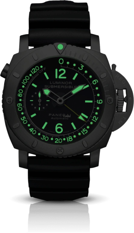 Panerai,Submersible 47mm,47mm,Titanium,Blue,Automatic,Date,Depth Gauge,PAM00307