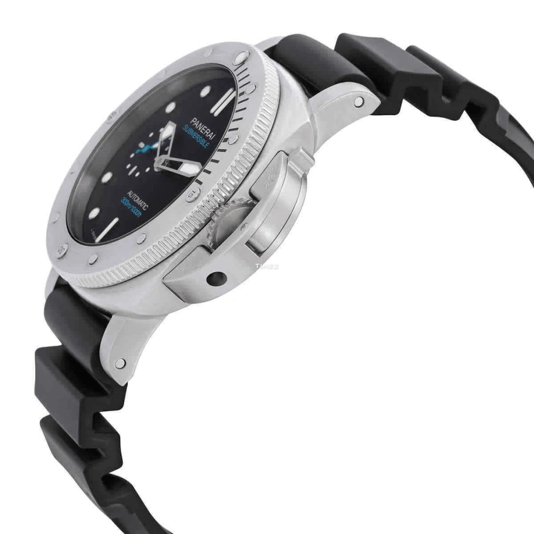 Panerai,Submersible 42mm,42mm,Stainless Steel,Black,Automatic,Day,240hours,PAM01973