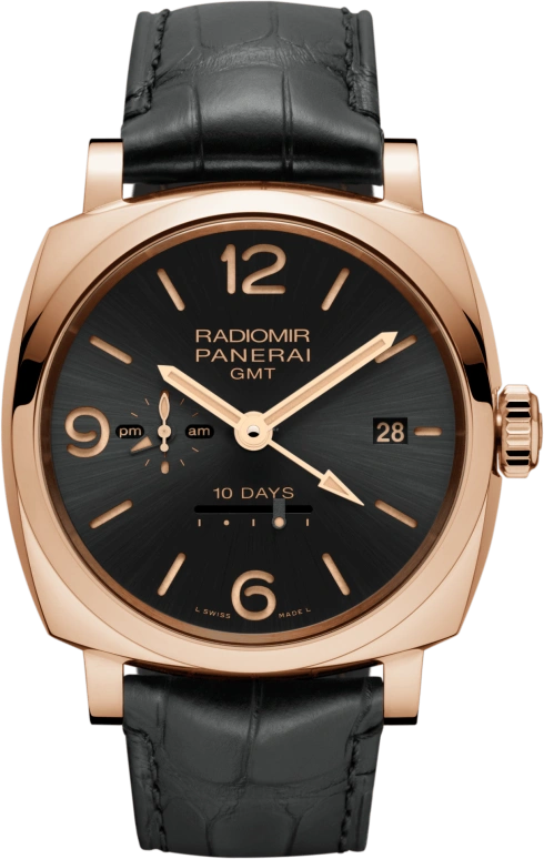 Panerai,Radiomir 1940 47mm,47mm,Red Gold,Black,Automatic,Date,Power Reserve Indicator,PAM00625