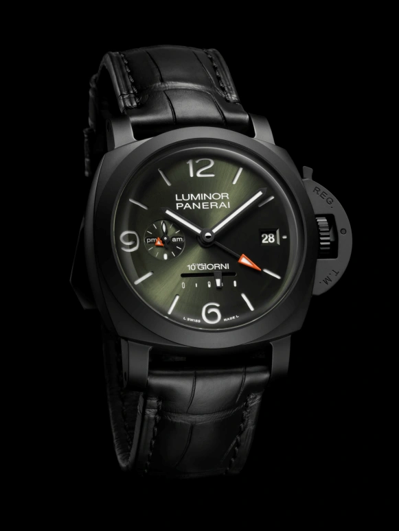 Panerai,Luminor 44mm,44mm,Ceramic,Green,Automatic,Day,Power Reserve Indicator,Dule Time,PAM01483
