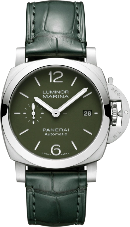 Panerai,Luminor 40mm,40mm,Stainless Steel,Green,Automatic,Date,72hours,PAM01304