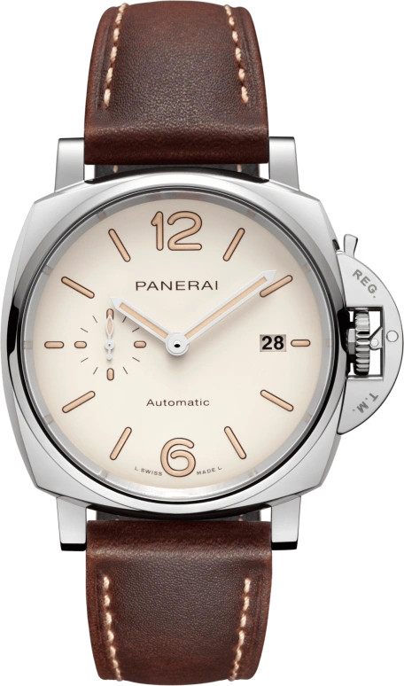 Panerai,Luminor Due 42mm,42mm,Stainless Steel,White,Automatic,Date,72hours,PAM01046