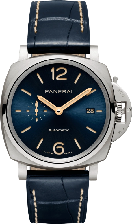 Panerai,Luminor Due 42mm,42mm,Titanium,Blue,Automatic,Date,72hours,PAM00927