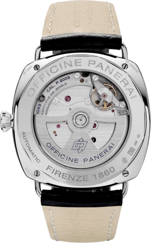 Panerai,Radiomir 45mm,45mm,White Gold,Black,Automatic,Day,Power Reserve Indicator,Dule Time,Day / Night Indication,240hours,In-house Caliber,PAM00235