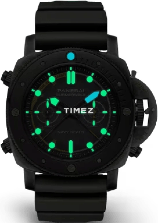 Panerai,Luminor 47mm,47mm,Stainless Steel,Black,Automatic,Chronograph,72hours,PAM01402