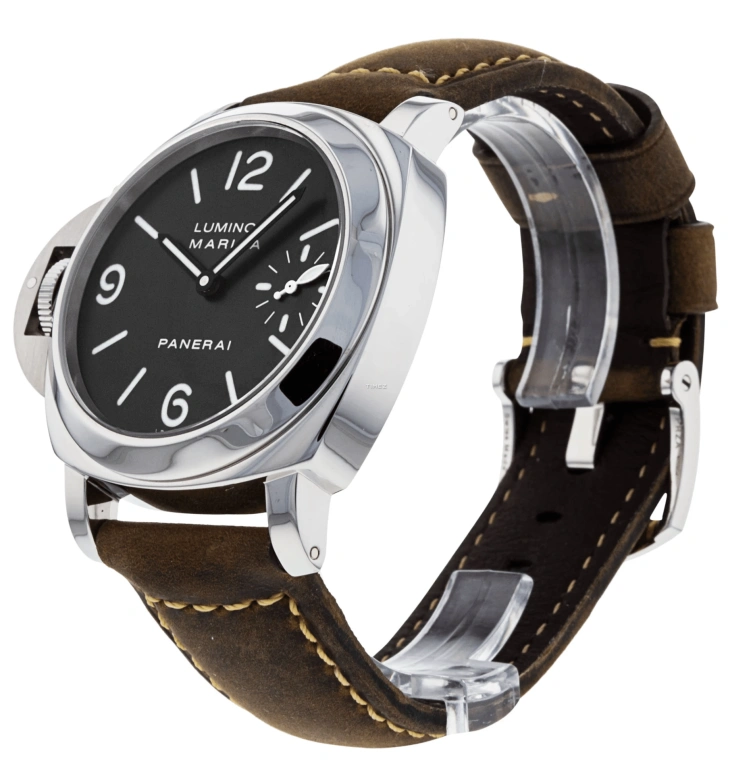 Panerai,Luminor 44mm,44mm,Stainless Steel,Black,Handwound,56hours,In-house Caliber,PAM00115