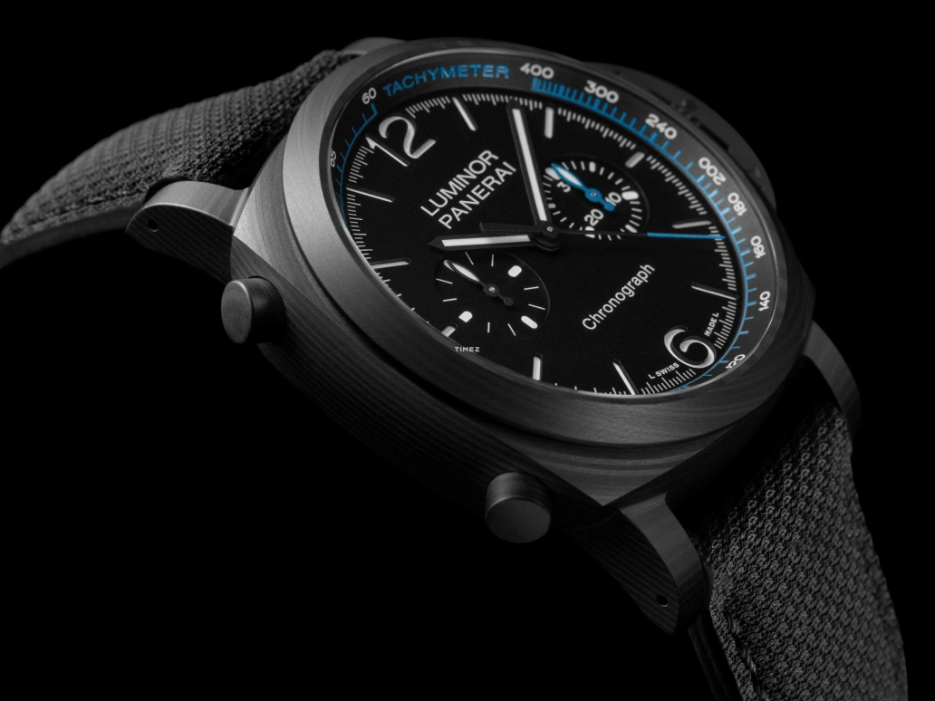 Panerai,Luminor 44mm,44mm,Carbon,Carbotech,Black,Automatic,Chronograph,42hours,PAM01219