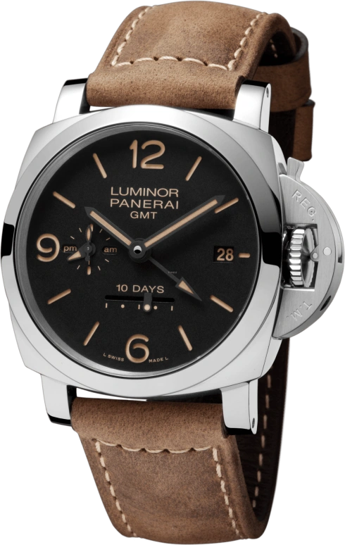 Panerai,Luminor 1950 44mm,44mm,Stainless Steel,Black,Automatic,Date,Power Reserve Indicator,PAM00533