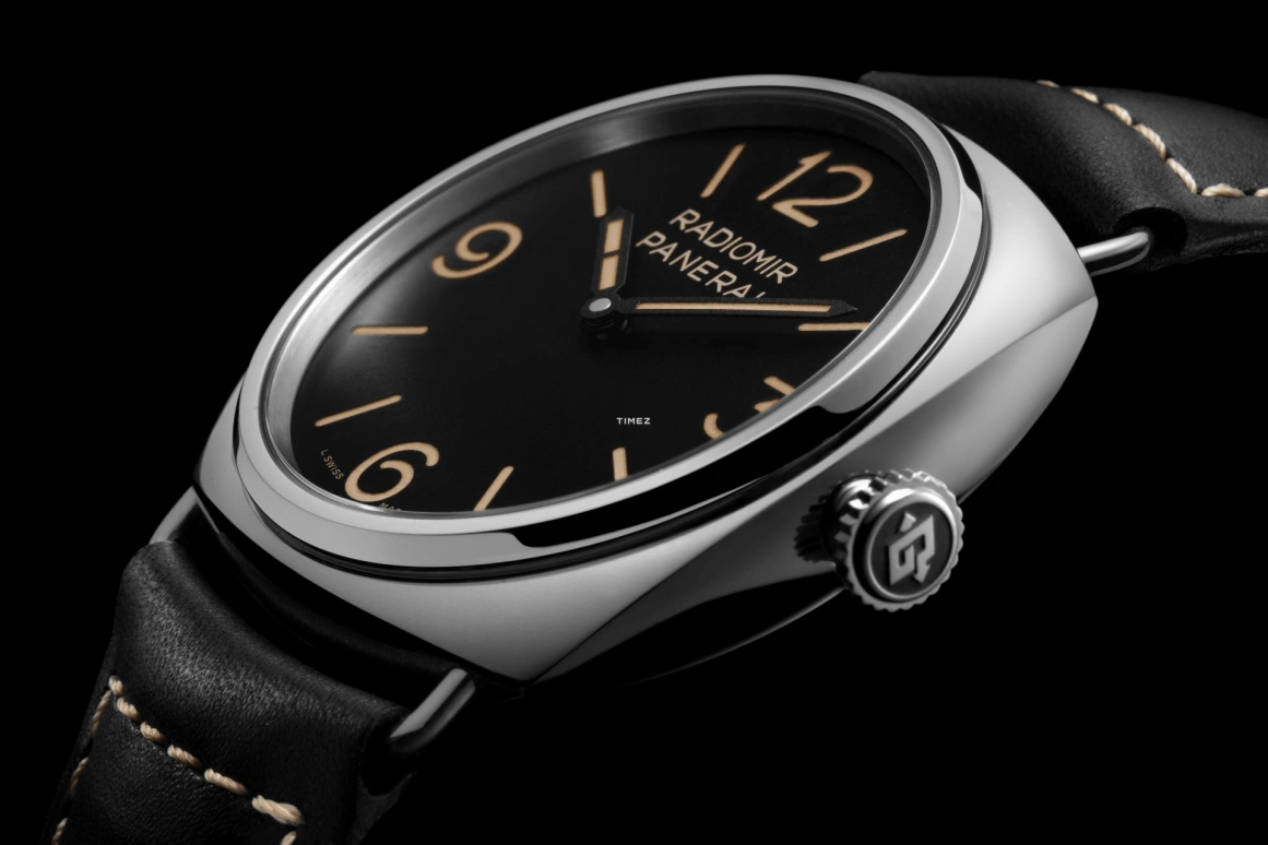 Panerai,Radiomir 45mm,45mm,Stainless Steel,Black,Handwound,72hours,In-house Caliber,PAM01382