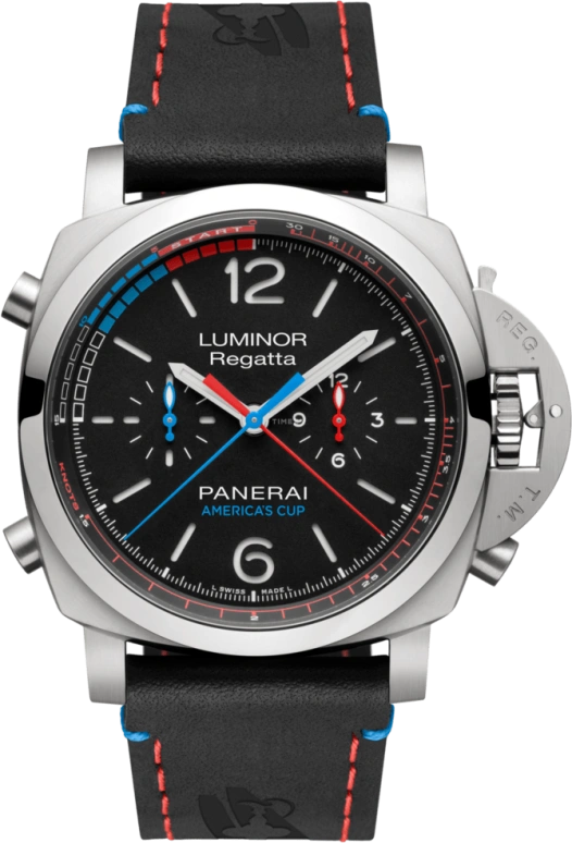 Panerai,Luminor 1950 47mm,47mm,Titanium,Black,Automatic,Chronograph,Flyback,Column Wheel,PAM00726