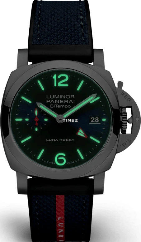 Panerai,Submersible 40mm,40mm,Stainless Steel,Blue,Automatic,Day,Dule Time,PAM01404