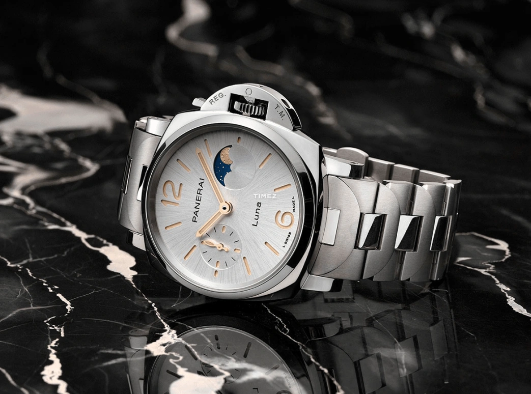Panerai,Luminor Due 38mm,38mm,Stainless Steel,Stainless Steel,White,Automatic,Moonphase,72hours,PAM01301