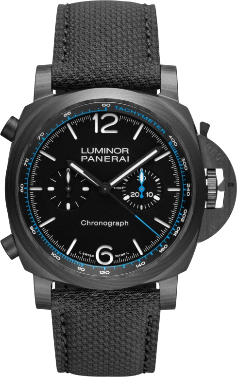Panerai,Luminor 44mm,44mm,Carbon,Carbotech,Black,Automatic,Chronograph,42hours,PAM01219