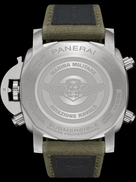 Panerai,Submersible 47mm,47mm,Titanium,Ceramic,Green,Automatic,Chronograph,Flyback,Rattrapante,PAM01699