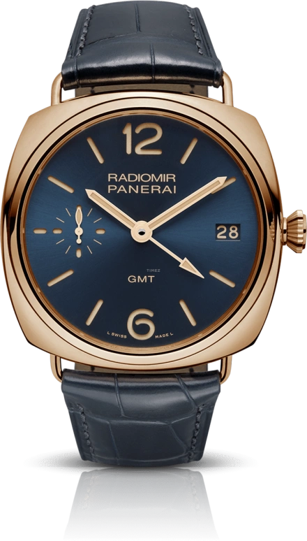 Panerai,Radiomir 47mm,47mm,Red Gold,Blue,Handwound,Day,Power Reserve Indicator,Dule Time,PAM00598