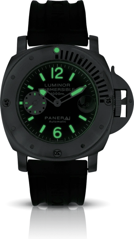Panerai,Submersible 44mm,44mm,Stainless Steel,Black,Automatic,Date,42hours,PAM00064