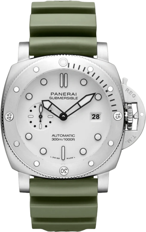 Panerai,Submersible 44mm,44mm,Stainless Steel,White,Automatic,Day,72hours,PAN Zhanle,PAM01226