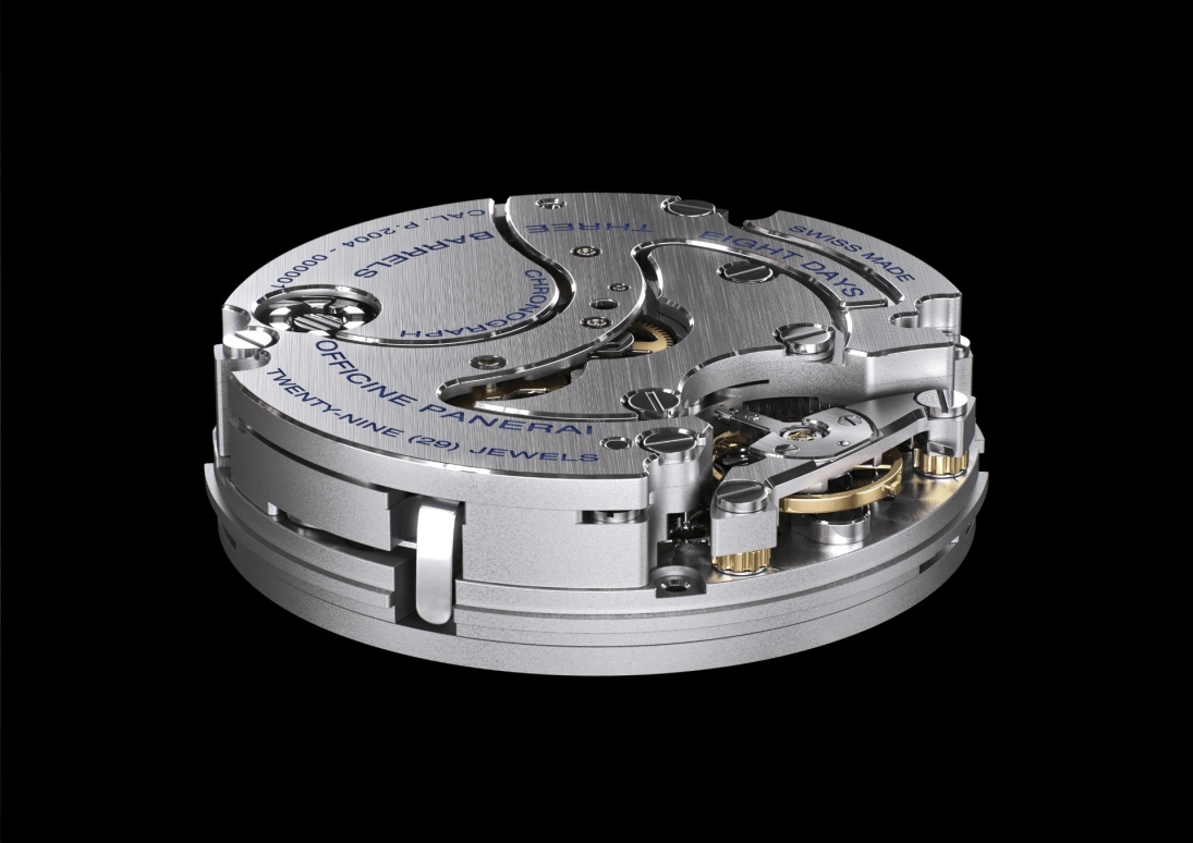 Panerai,Luminor 1950 44mm,44mm,Titanium,Brown,Handwound,Chronograph,Monopoussoir,Power Reserve Indicator,Column Wheel,192hours,In-house Caliber,PAM00345