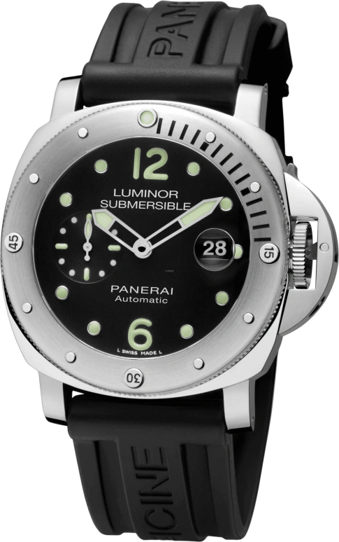 Panerai,Submersible 44mm,44mm,Stainless Steel,Black,Automatic,Date,50hours,PAM01024
