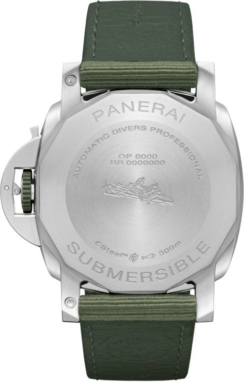 Panerai,Submersible 44mm,44mm,Ceramic,Stainless Steel,Green,Automatic,Date,72hours,PAM01287