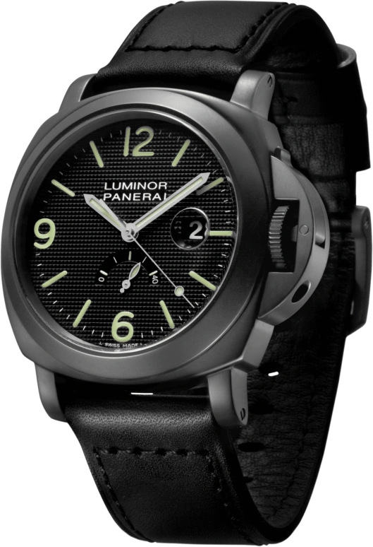 Panerai,Luminor 44mm,44mm,Stainless Steel,Black,Automatic,Date,Power Reserve Indicator,PAM00028