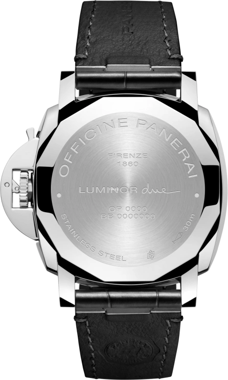 Panerai,Luminor Due 42mm,42mm,Stainless Steel,Black,Automatic,Day,72hours,PAM01250