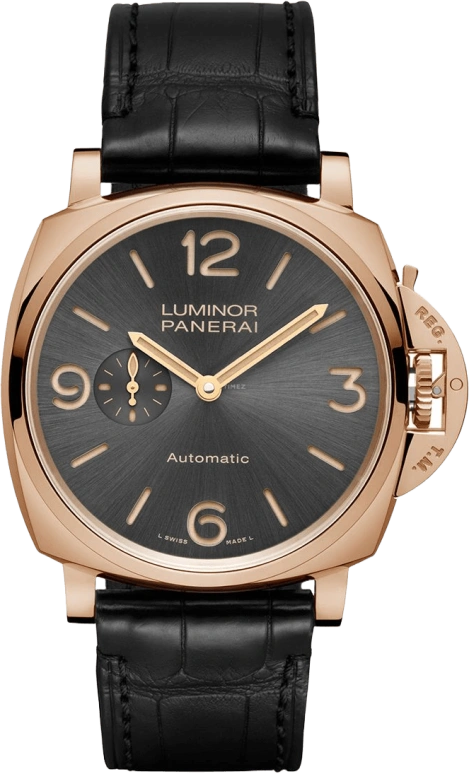 Panerai,Luminor Due 45mm,45mm,Red Gold,Goldtech,Grey,Automatic,72hours,In-house Caliber,PAM00675
