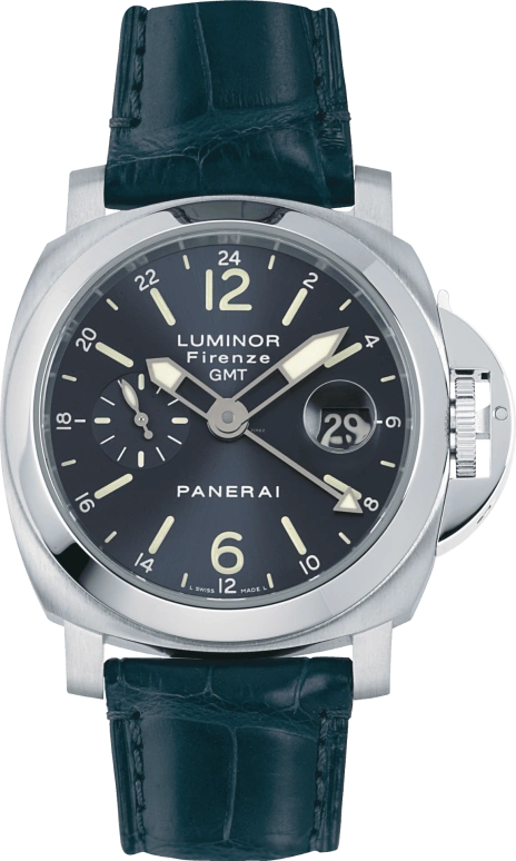 Panerai,Luminor 44mm,44mm,Stainless Steel,Blue,Automatic,Day,Dule Time,PAM00228
