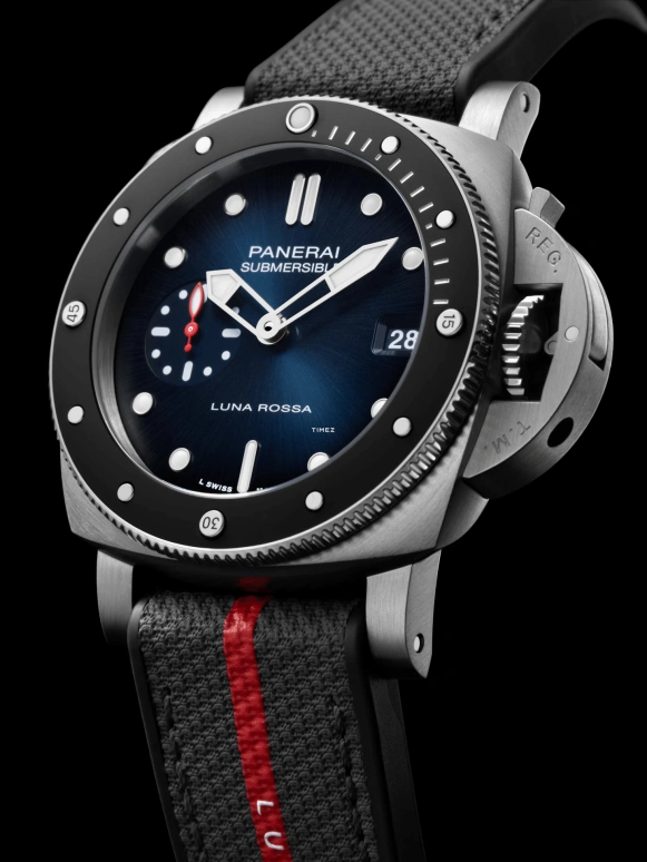 Panerai,Submersible 42mm,42mm,Stainless Steel,Blue,Black,Automatic,Day,72hours,PAM01565