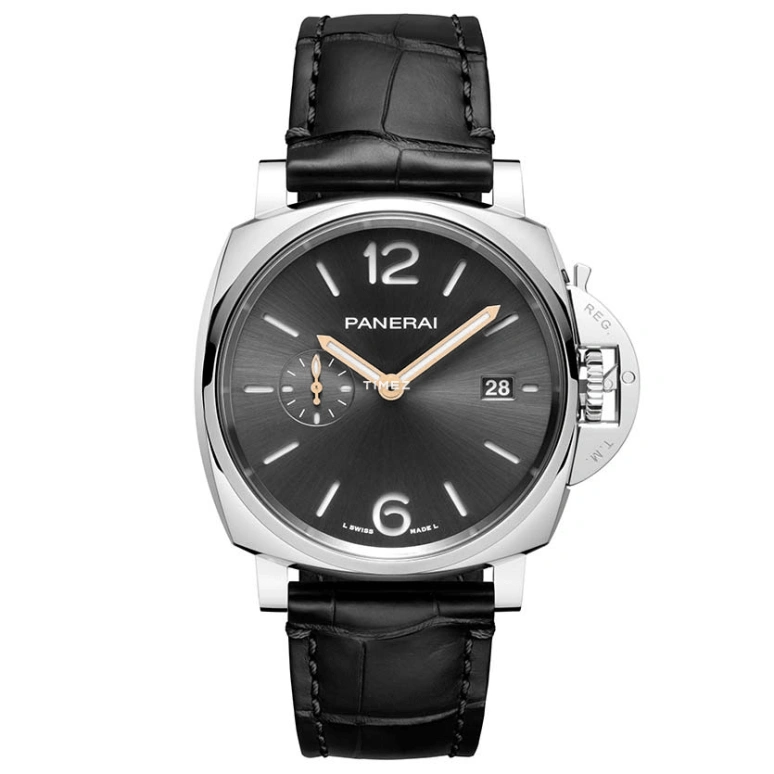 Panerai,Luminor Due 42mm,42mm,Stainless Steel,Black,Automatic,Day,72hours,PAM01250