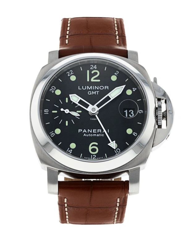 Panerai,Luminor 40mm,40mm,Stainless Steel,Black,Automatic,Day,Dule Time,PAM00159