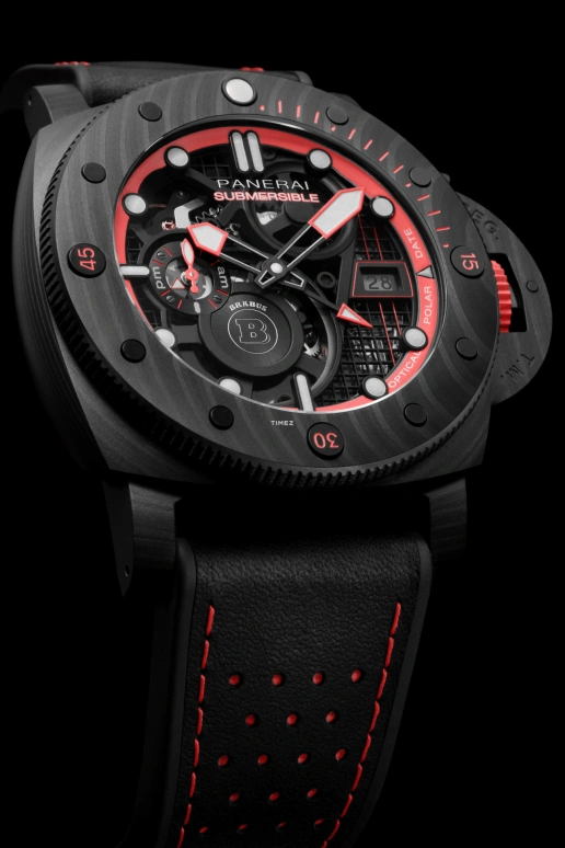 Panerai,Submersible 47mm,47mm,Carbotech,Skeleton,Black,Automatic,Day,Dule Time,Day / Night Indication,PAM01285